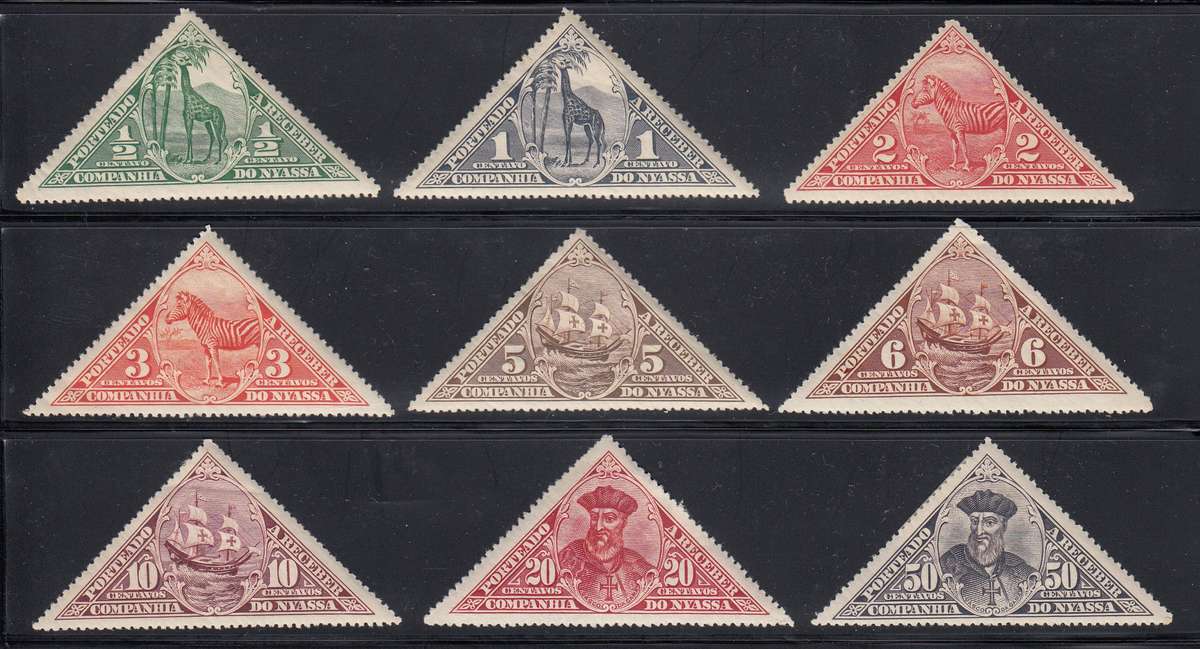 NYASSA COMPANY 1924 POSTAGE DUE SET MOUNTED MINT. CV R1000+