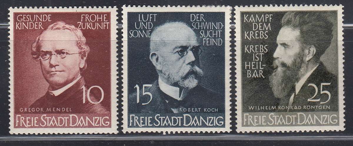 DANZIG 1939 SG 285-287 SET MH.