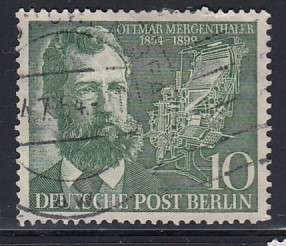 BERLIN 1954 SG B114 VFU.