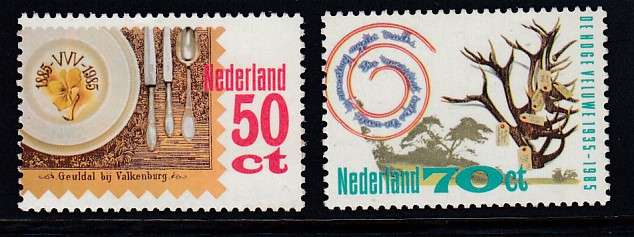 NETHERLANDS 1985 SG 1455-1456 COMPLETE SET MNH.