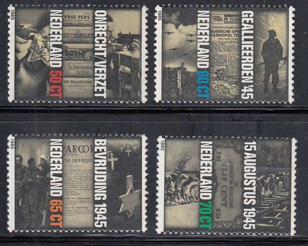 NETHERLANDS 1985 SG 1461-1464 COMPLETE SET MNH.