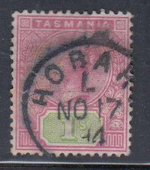 TASMANIA 1892-99 SG 221 , 1S USED.