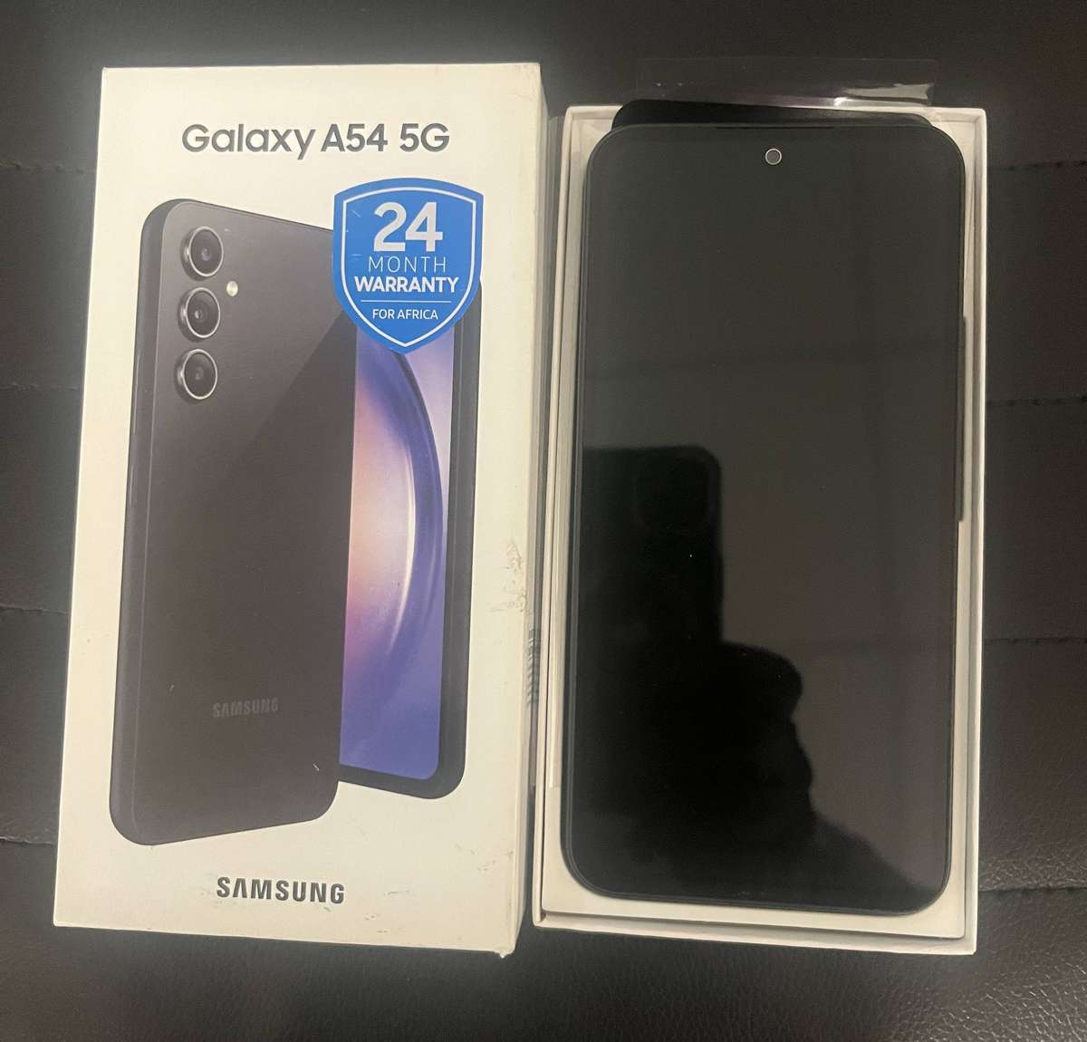 Samsung Galaxy A54 5G 256GB Dual Sim  Graphite Black + OEM Charger & Bundle