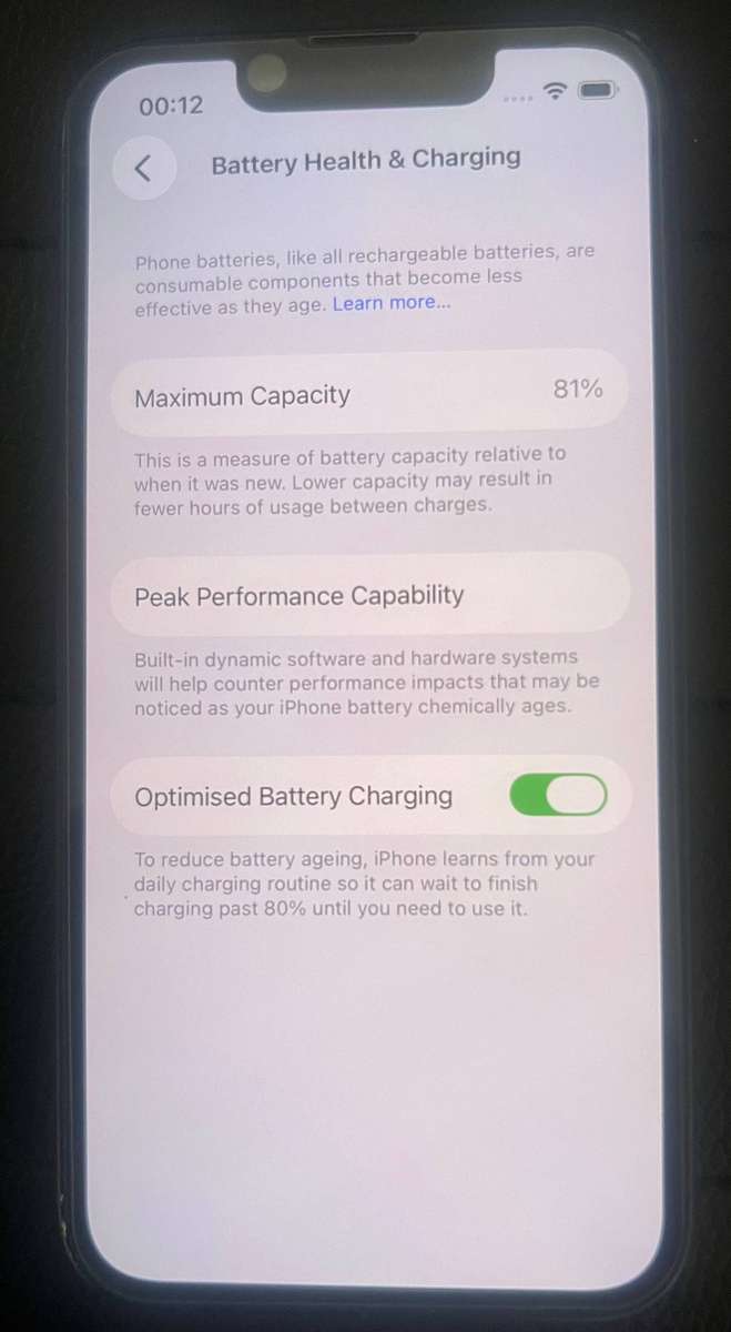 iPhone 13 Mini 128GB Midnight | 81% Battery Health