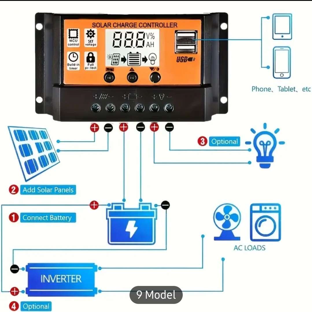Solar Charge Controller 100A 12V/24V