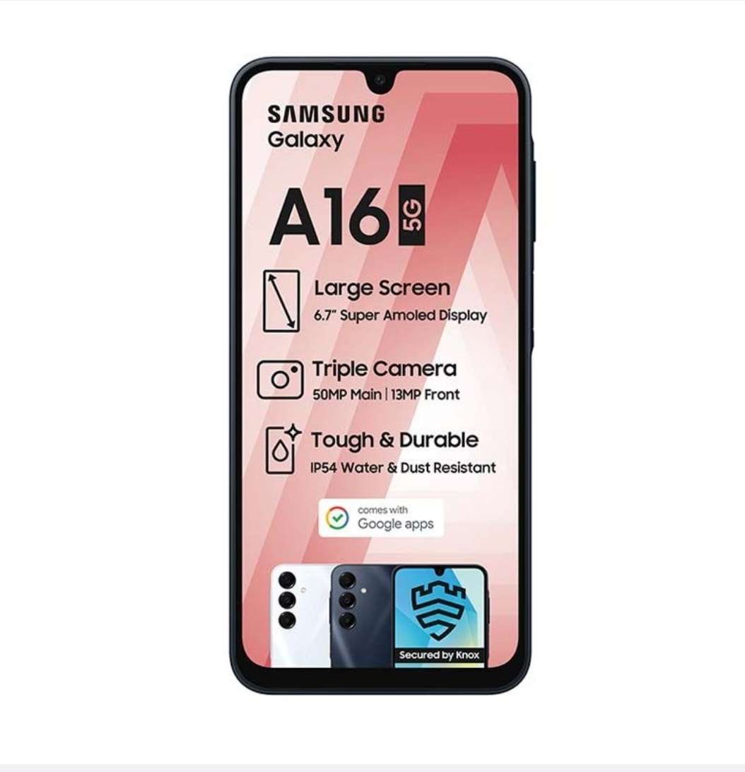 Samsung Galaxy A16 5G Dual Sim 128GB (Black, 128 GB) (4 GB RAM)