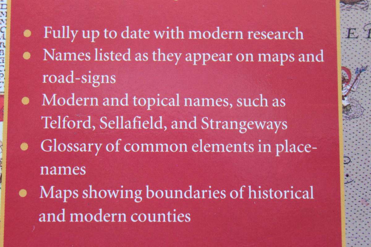 DICTIONARY OF ENGLISH PLACE NAMES  by A. D. Mills