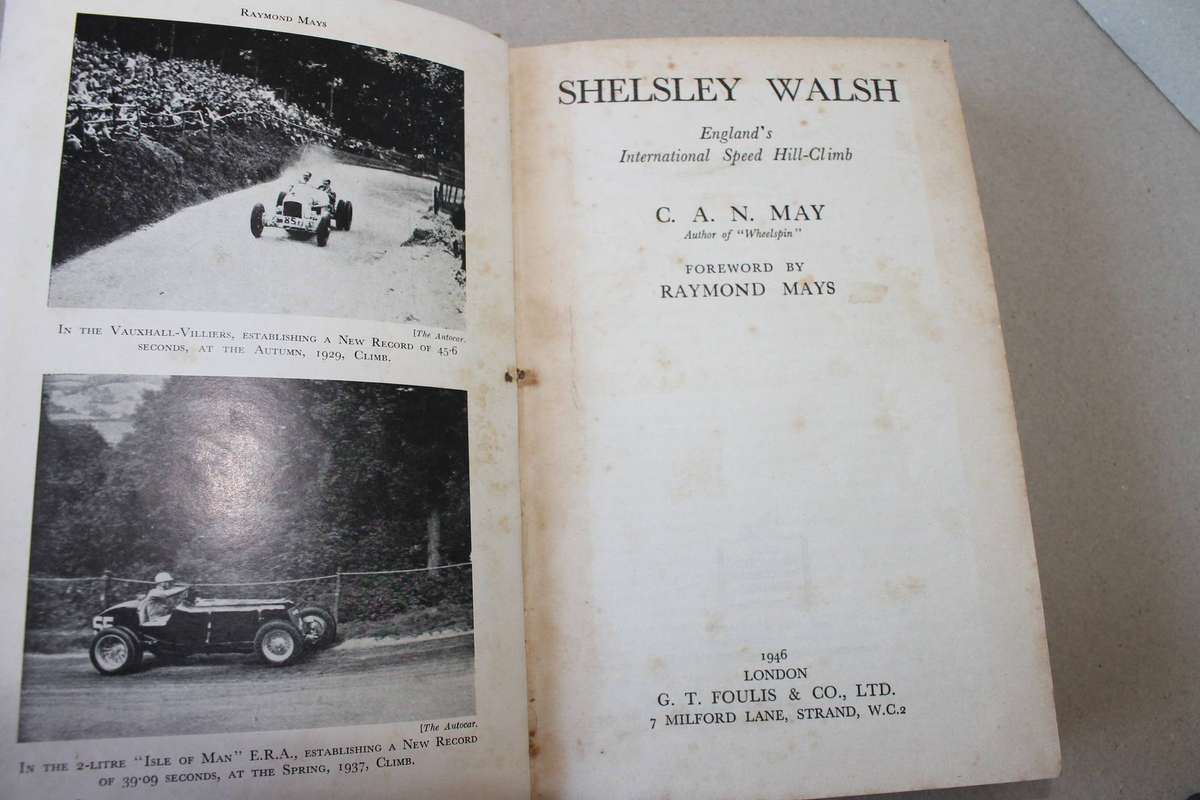 SHELSLEY WALSH  ENGLAND'S INTERNATIONAL SPEED  HILL-CLIMB  by C. A. N. May 1946