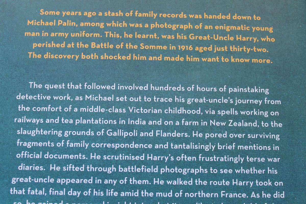 GREAT-UNCLE HARRY  (A Tale of War and Empire)  by Michael Palin