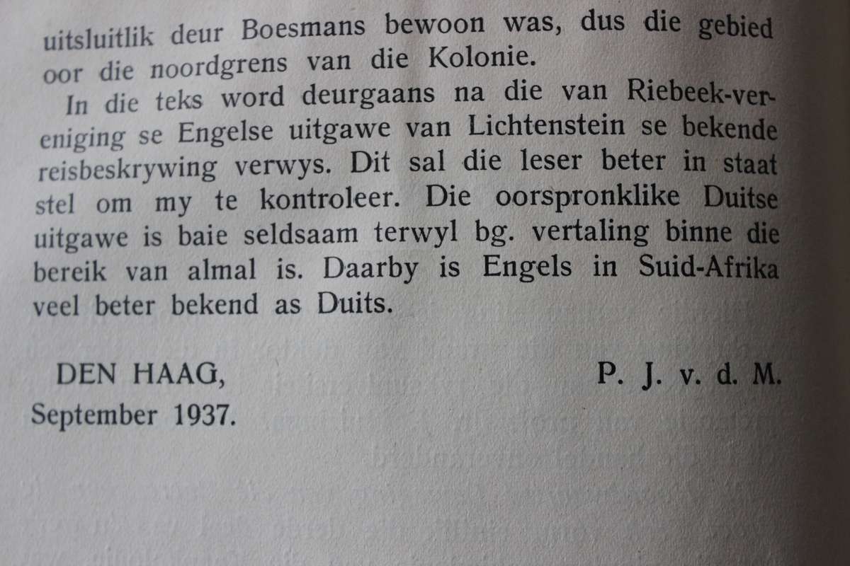 DIE NOORDWAARTSE BEWEGING VAN DIE BOERE VOOR DIE GROOT TREK. (1770-1842) Dr. P.J van der Merwe.