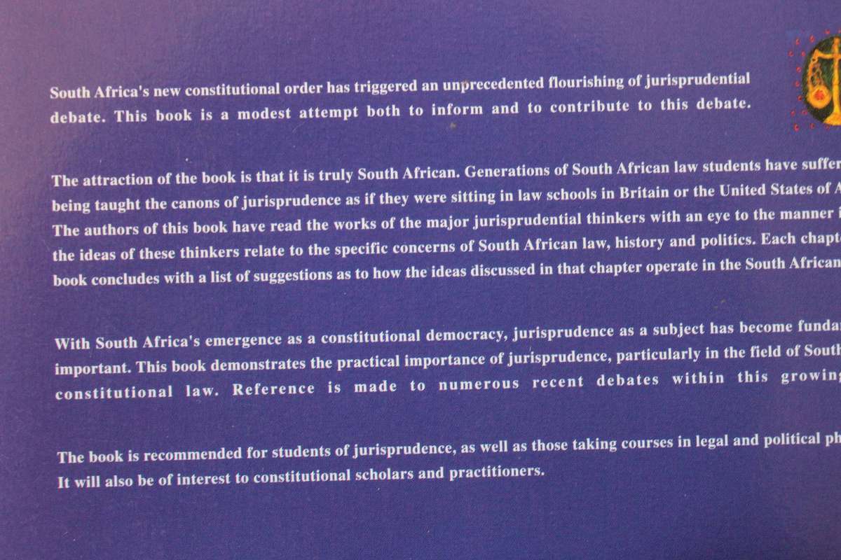 JURISPRUDENCE A SOUTH AFRICAN PERSPECTIVE by David Johnson/Steve Pete/Max du Plessis 2001 (I)