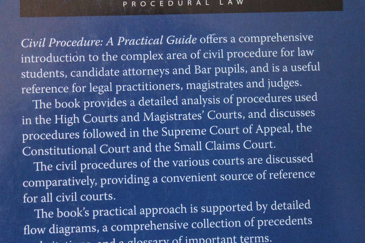 CIVIL PROCEDURE  A Practical Guide  Procedural Law  by Stephen Pete / David Hulme et al  (I)