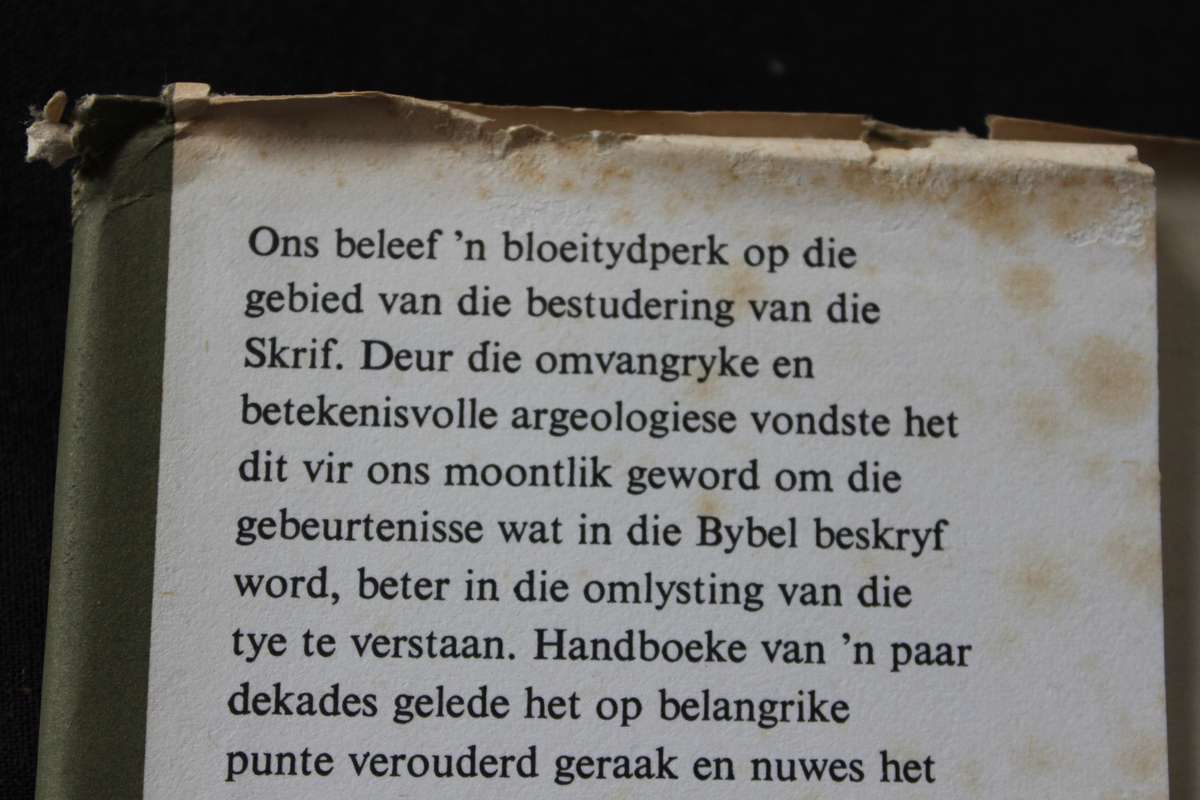 HANDBOEK BYBELSE GESKIEDENIS. Die Ou Testament. Dr. J.H. Kroeze.