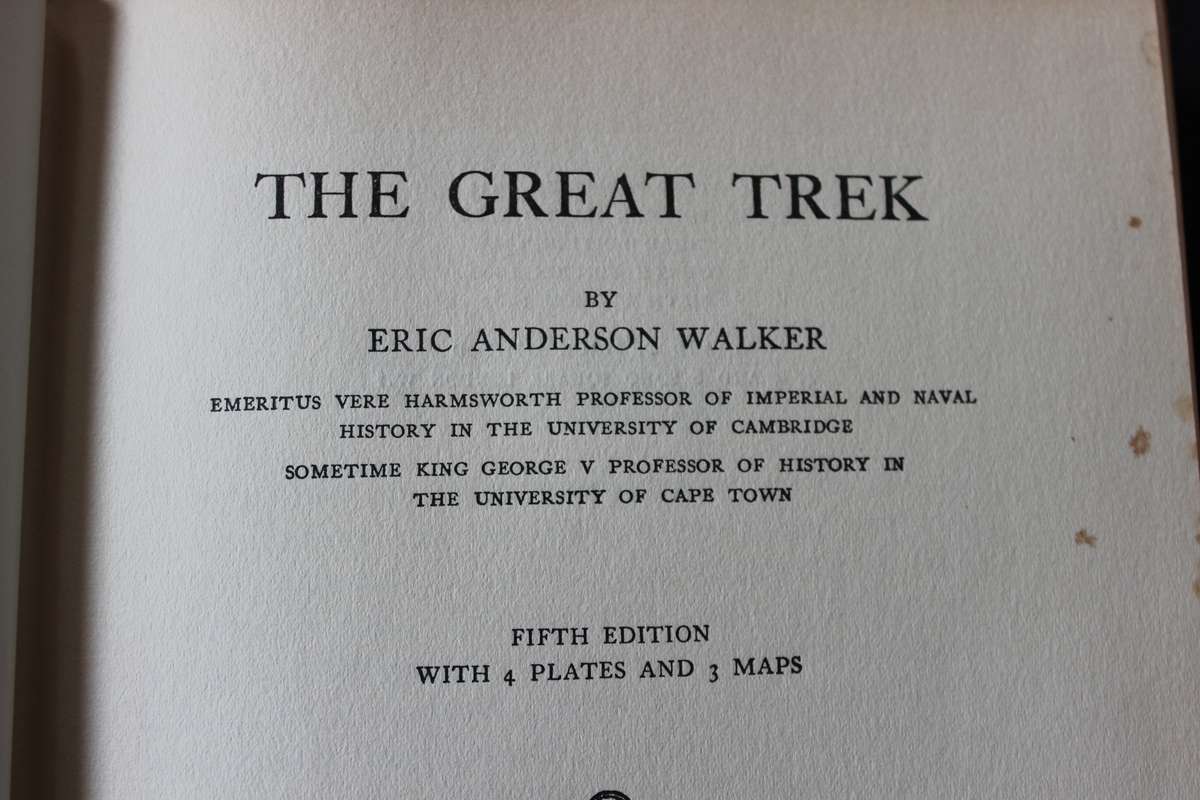 THE GREAT TREK by Eric A. Walker.