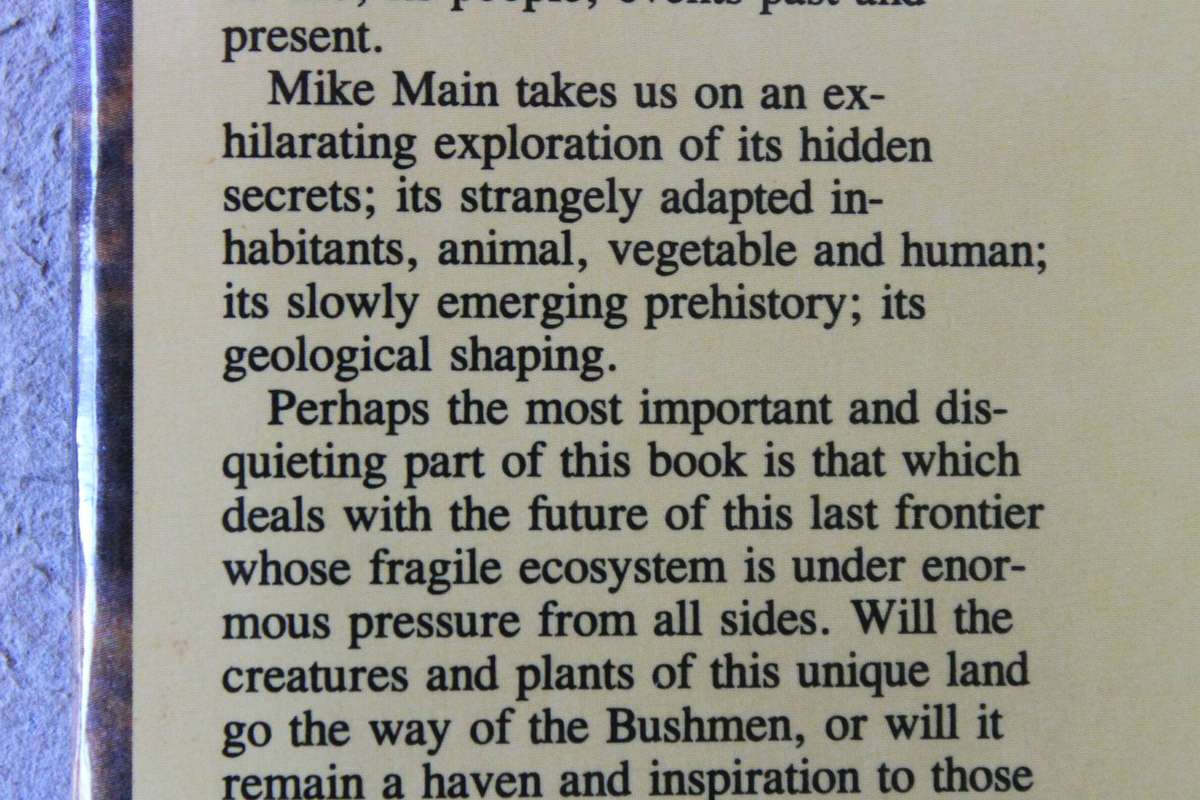 KALAHARI (Life's variety in dune and delta)  by Michael Main