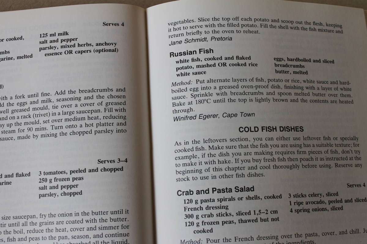 COOKING WITH HOUSEWIVES' LEAGUE (Johannesburg 1989)