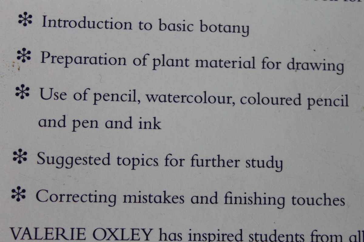 BOTANICAL ILLUSTRATION  by Valerie Oxley (Practical Art)