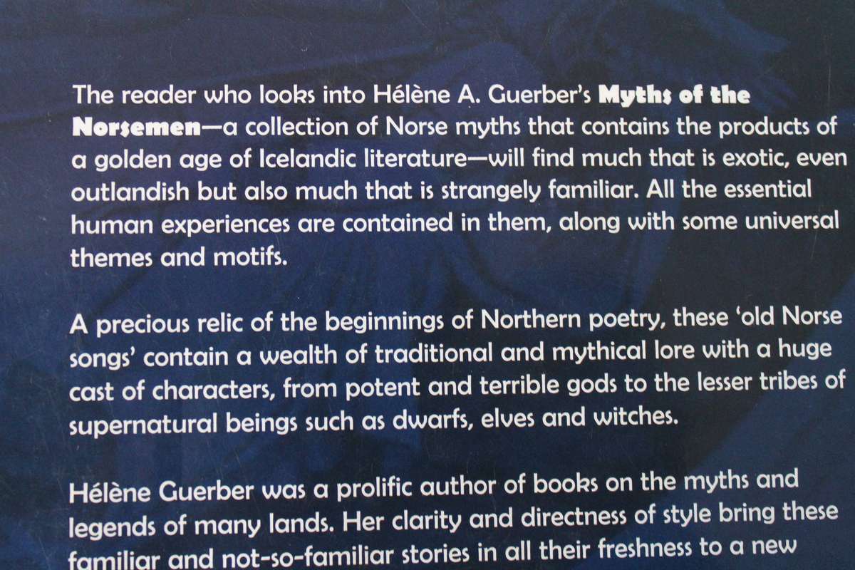 MYTHS OF THE NORSEMEN  by H. A.  Guerber