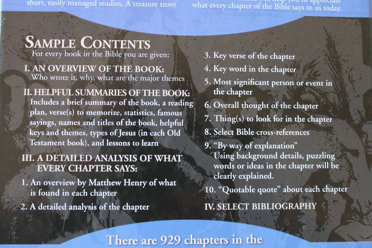 "WHAT DOES EVERY BIBLE CHAPTER SAY ...."  Edited by John Hunt