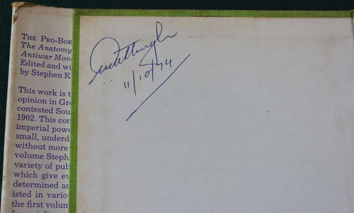 THE PRO-BOERS. The Anatomy of an Antiwar Movement. Edited by Stephen Koss.