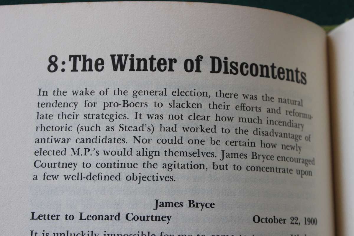 THE PRO-BOERS. The Anatomy of an Antiwar Movement. Edited by Stephen Koss.