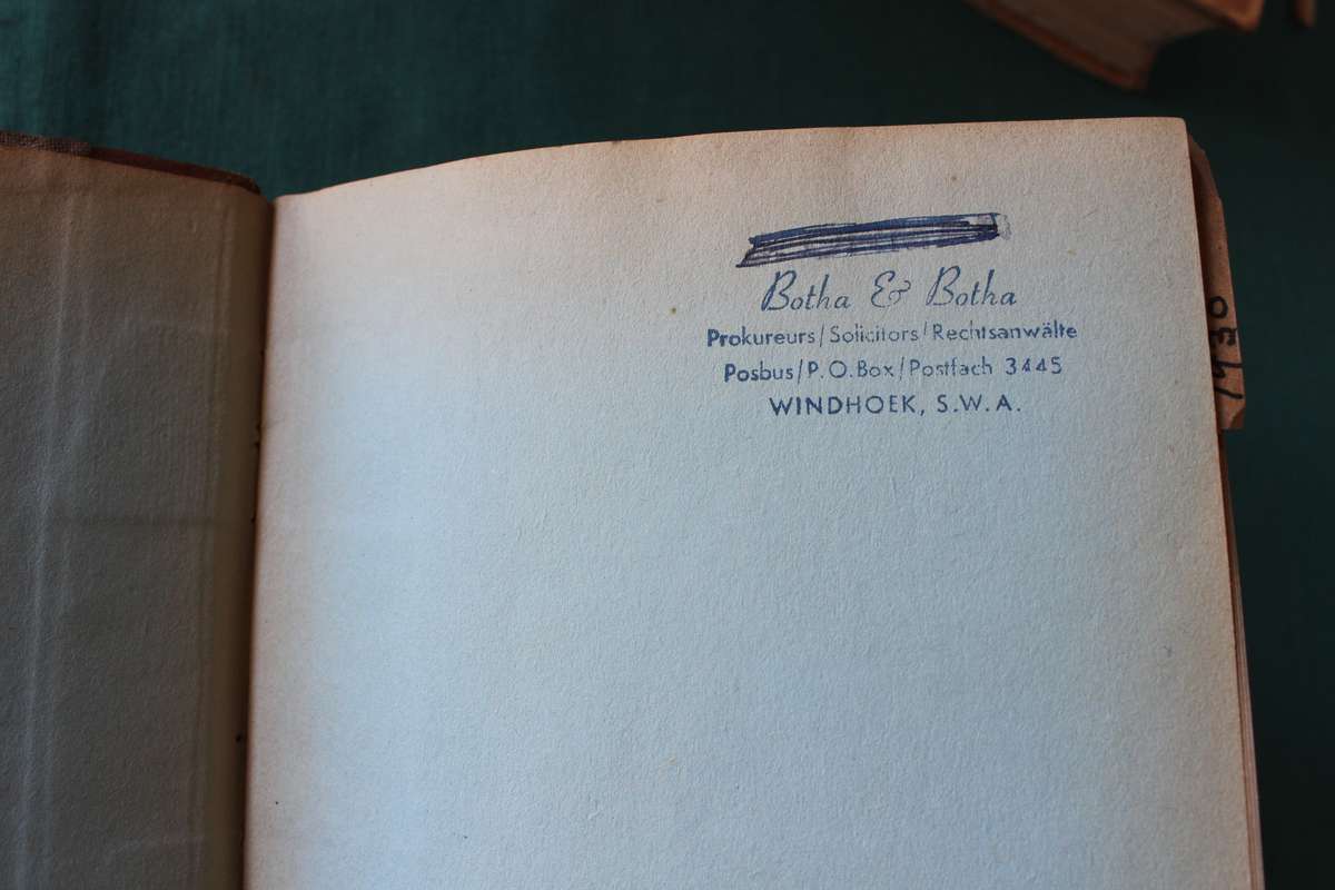 DECISIONS of the HIGH COURT of South-West Africa 1930-1942. 2 Volumes. Editors: Rosenow & Goldblatt.