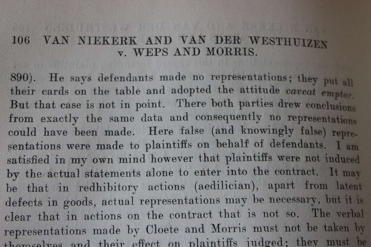 DECISIONS of the HIGH COURT of South-West Africa 1930-1942. 2 Volumes. Editors: Rosenow & Goldblatt.