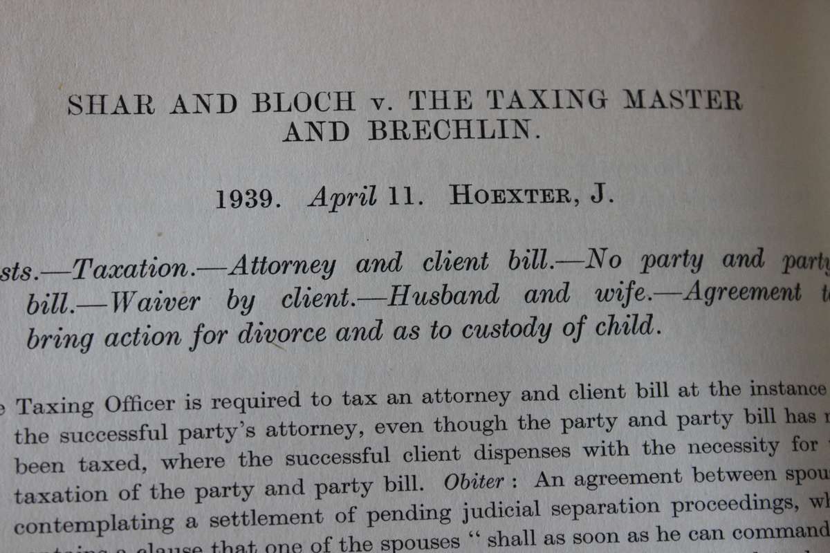 DECISIONS of the HIGH COURT of South-West Africa 1930-1942. 2 Volumes. Editors: Rosenow & Goldblatt.