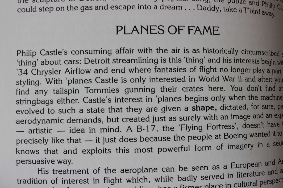 AIRFLOW. Philip Castle. 1980 Artbook.