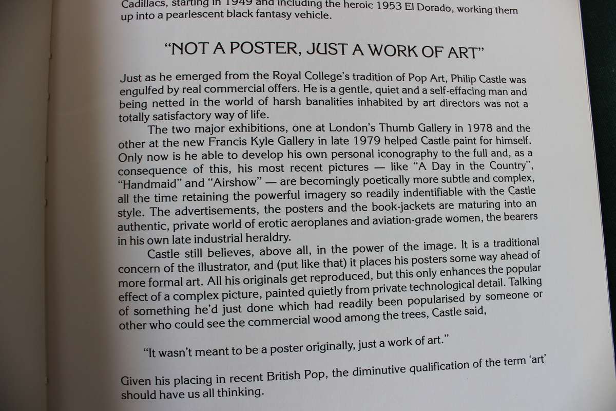 AIRFLOW. Philip Castle. 1980 Artbook.