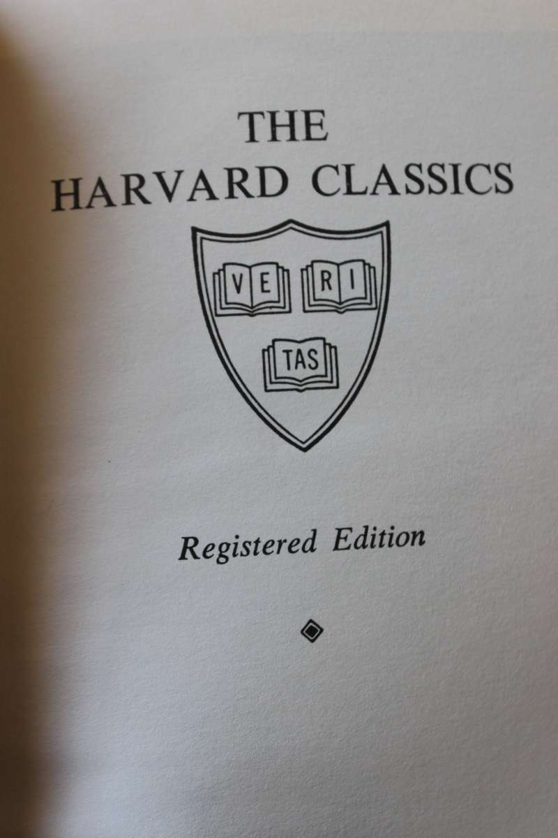 THE HARVARD CLASSICS. Edited by Charles W. Eliot. (Plato/Epictetus/Marcus Aurelius)