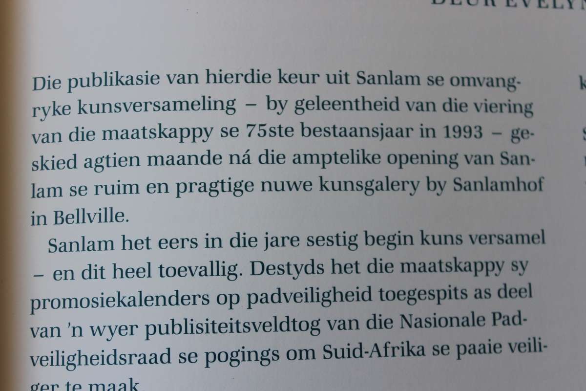 ART COLLECTION SANLAM KUNSVERSAMELING. Nr 1414 van 5 000 kopieë