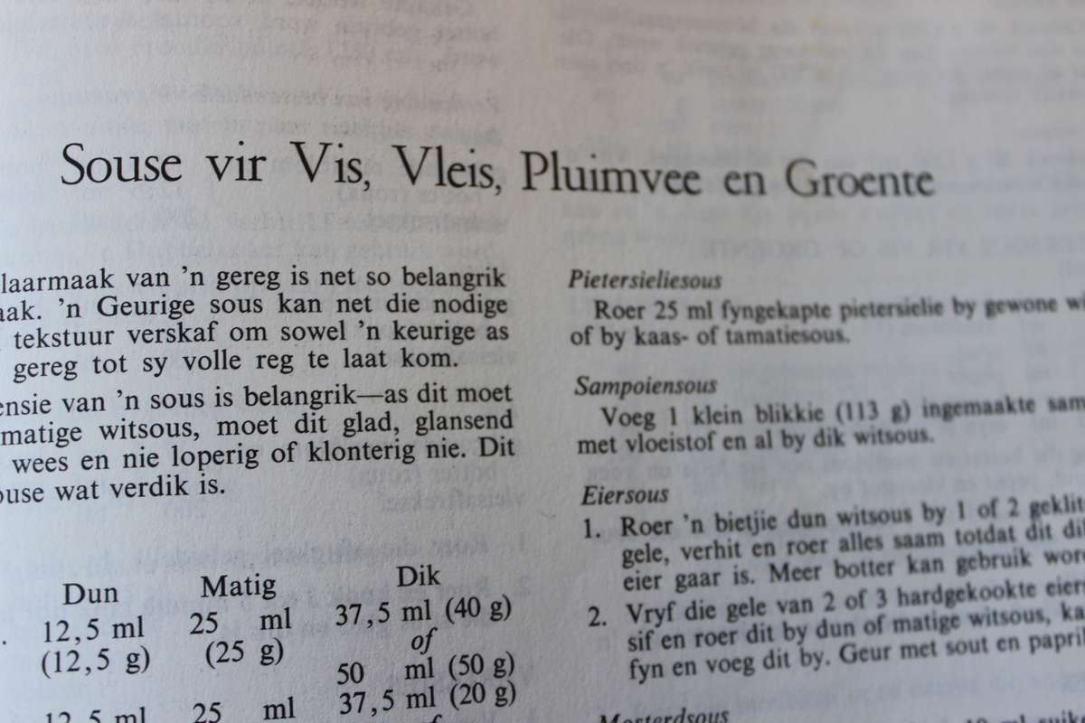 KOS EN KOOKKUNS  Eerste Gemetriseerde Uitgawe