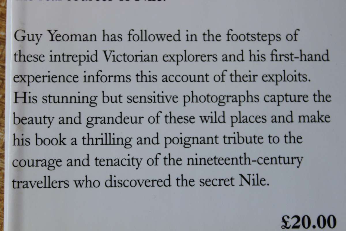 THE QUEST FOR THE SECRET NILE by Guy Yeoman (Victorian Exploration in Equatorial Africa 1857-1900)