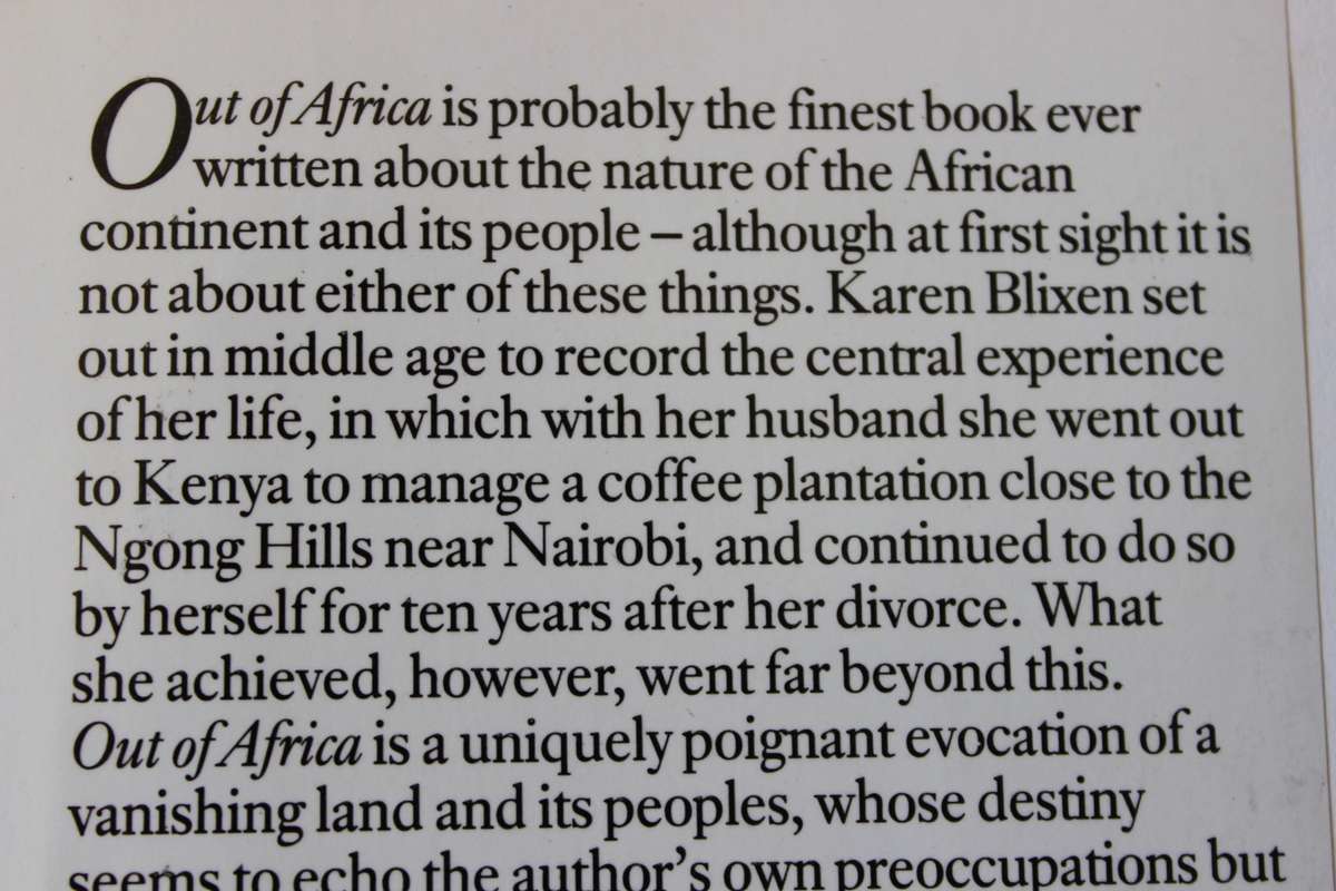 THE ILLUSRATED OUT OF AFRICA  by Karen Blixen