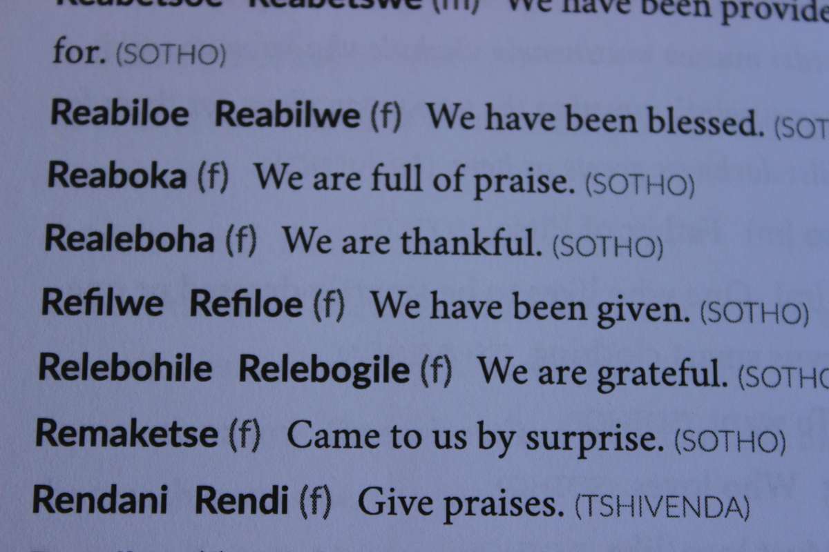 JABULANI  A Dictionary of South African Names  by Phumzile Simelani Kalumba  New Edition