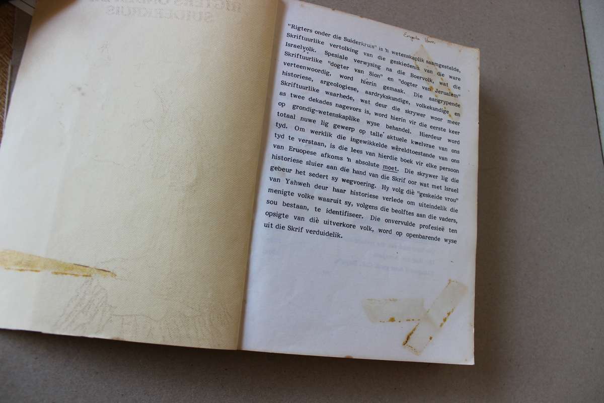 RIGTERS ONDER DIE SUIDERKRUIS  (God se volk - Israel)  deur Dr. N.A. Burger