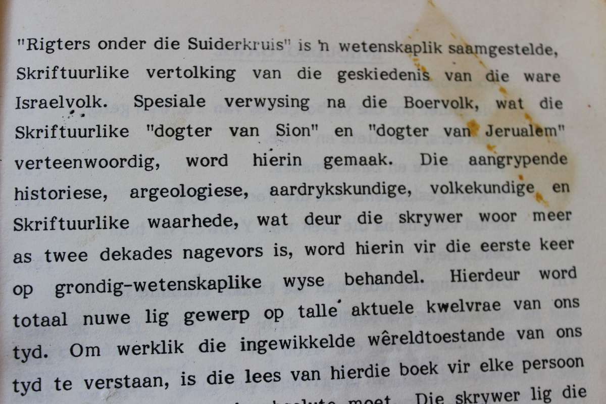 RIGTERS ONDER DIE SUIDERKRUIS  (God se volk - Israel)  deur Dr. N.A. Burger