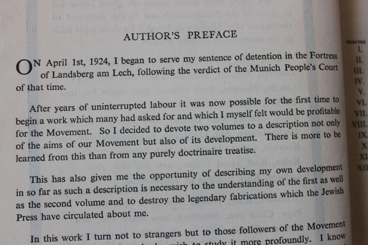 MEIN KAMPF  by Adolf Hitler Unexpurgated Edition Two Volumes in One.(1924)