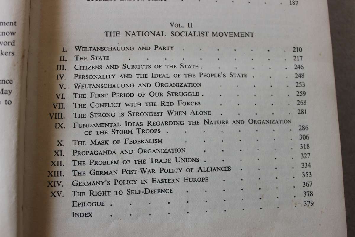 MEIN KAMPF  by Adolf Hitler Unexpurgated Edition Two Volumes in One.(1924)