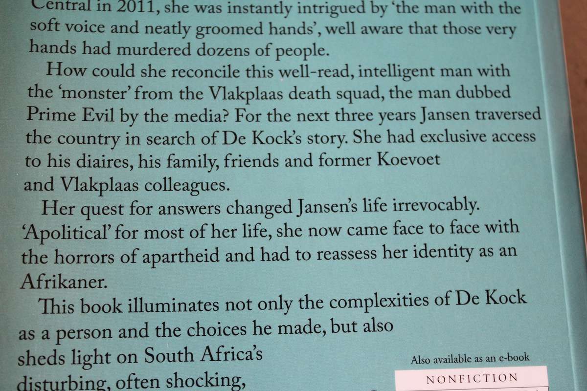 EUGENE DE KOCK  Assassin for the State  by Anemari Jansen