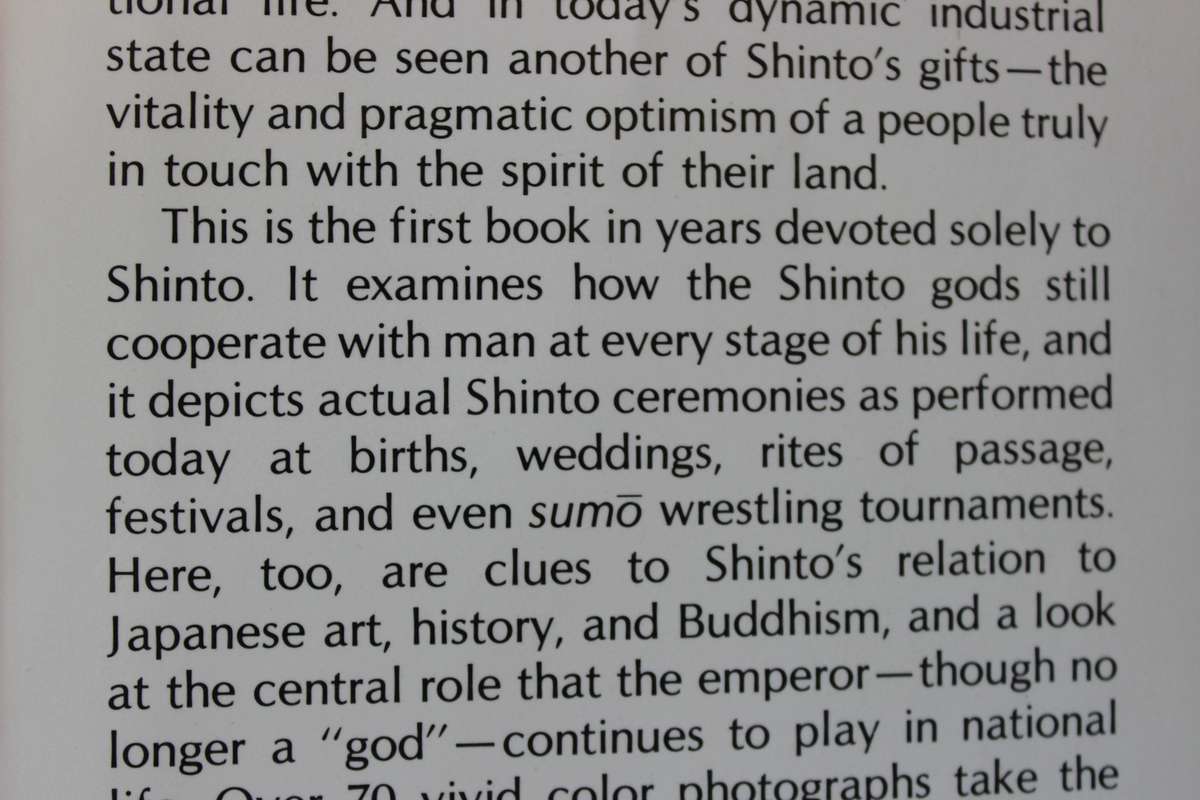 SHINTO: Japan's Spiritual Roots  by Stuart D. B. Picken