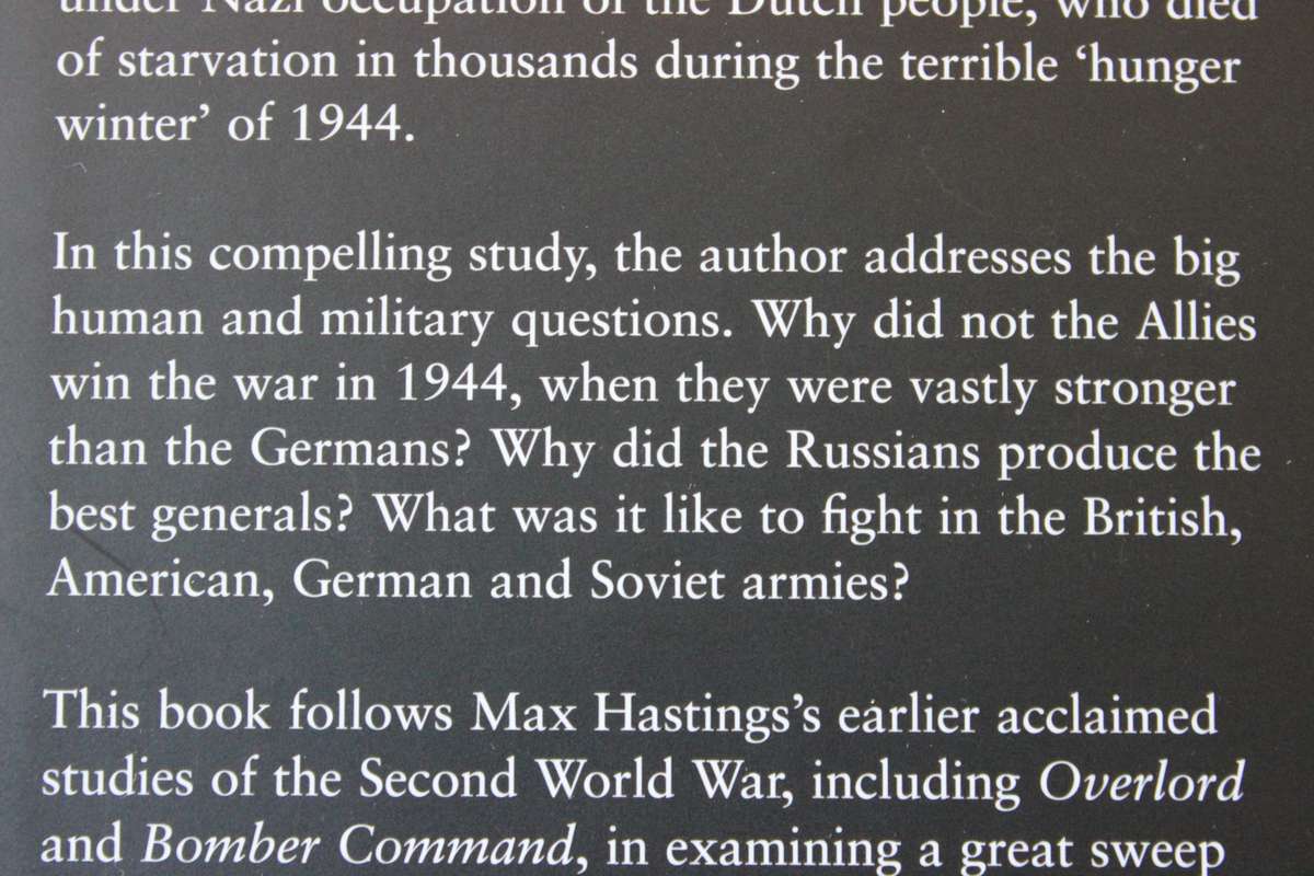 ARMAGEDDON  The Battle for Germany 1944-45  by Max Hastings