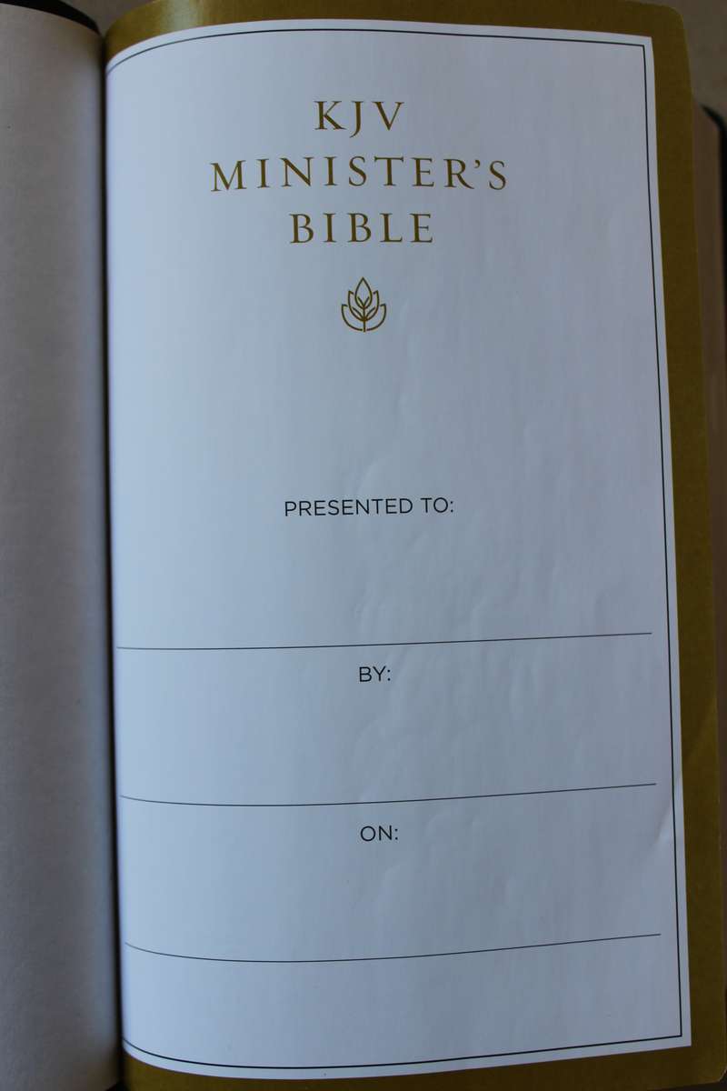 KJV MINISTER'S BIBLE (Authorized King James Version)
