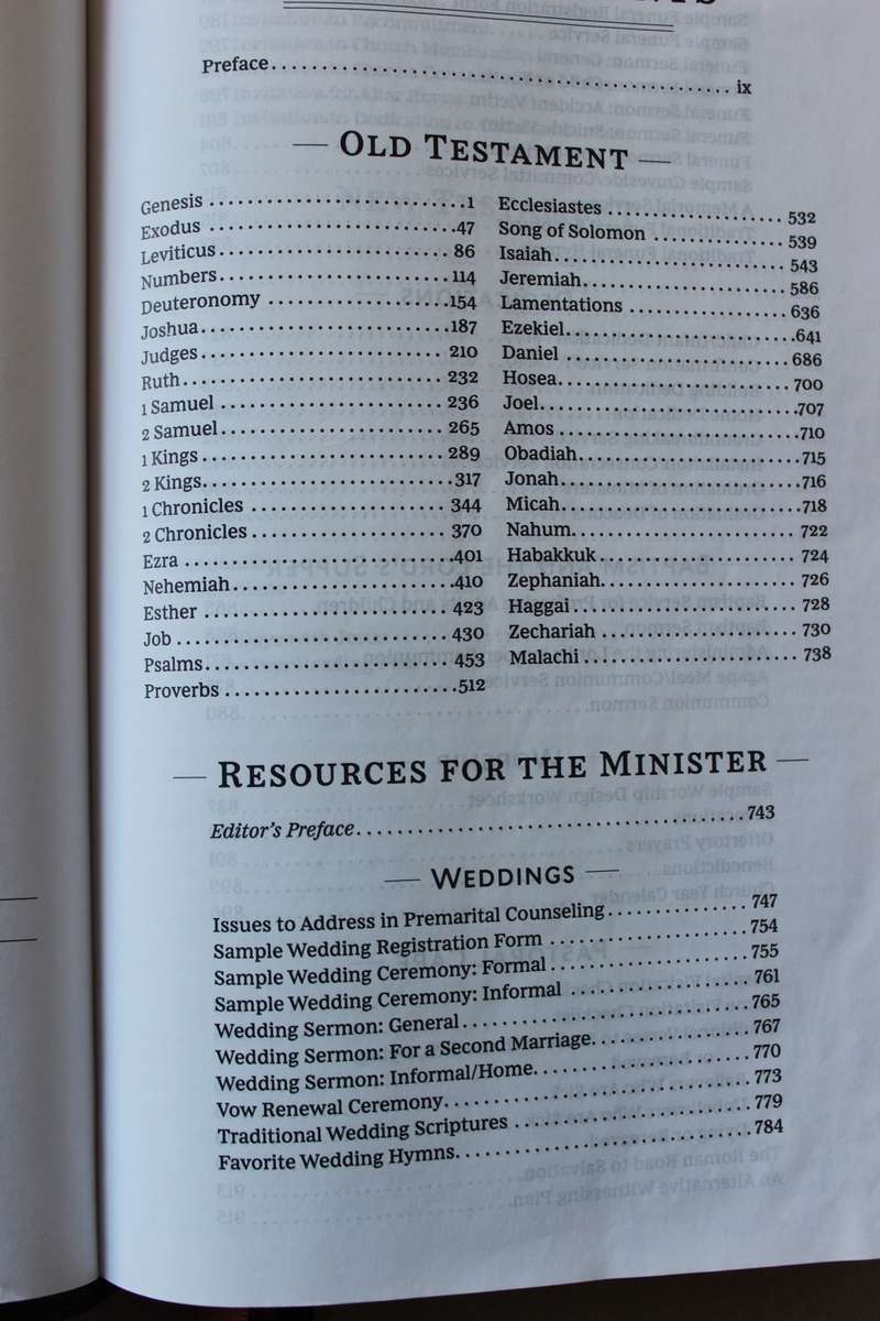 KJV MINISTER'S BIBLE (Authorized King James Version)