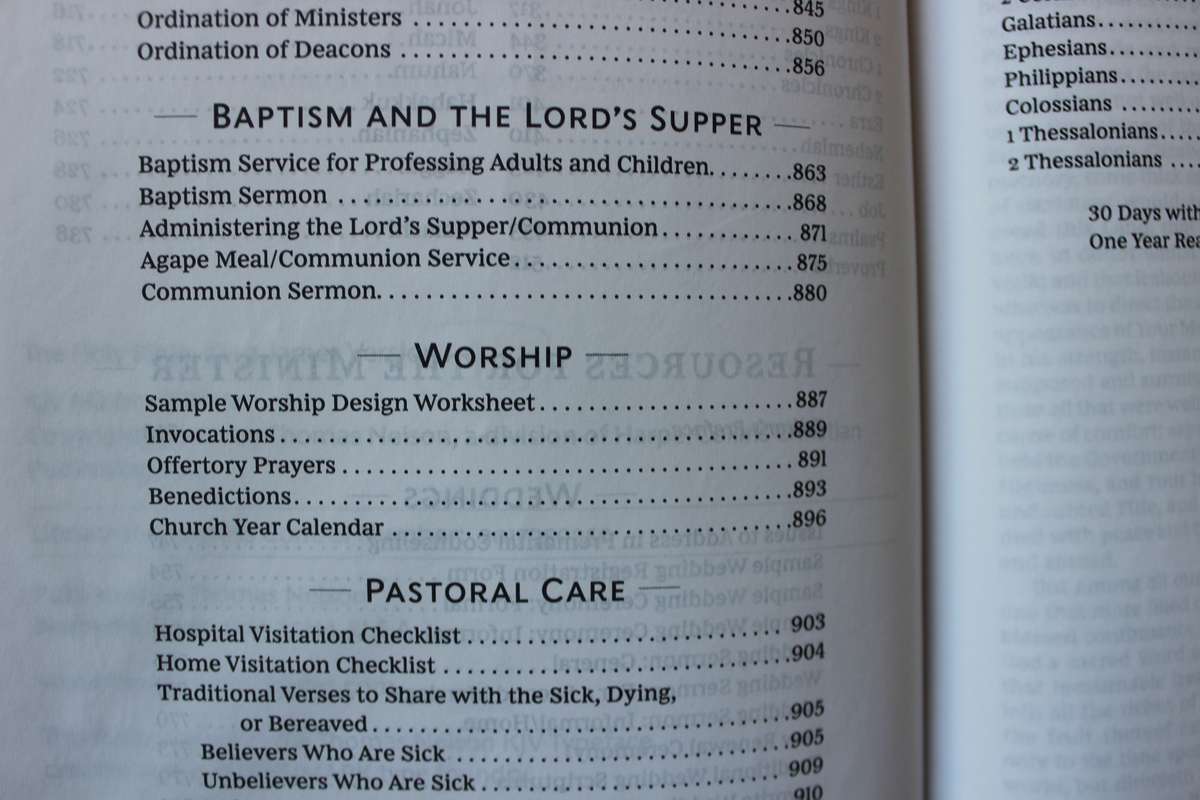 KJV MINISTER'S BIBLE (Authorized King James Version)