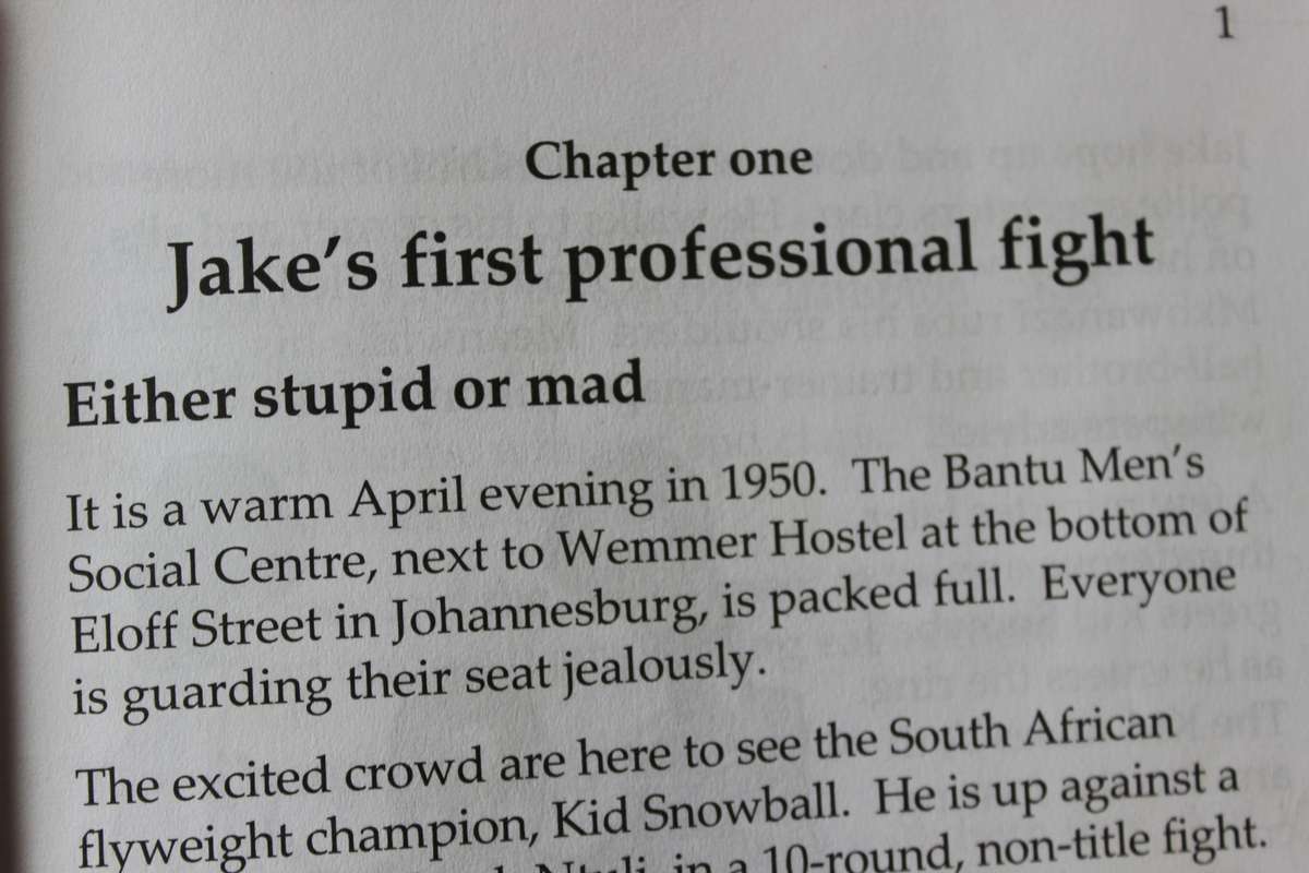 THE DEMON AND THE ANGEL  Story of Jake Ntuli, Empire Boxing Champion  (SIGNED)
