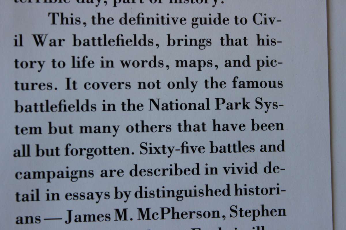THE CIVIL WAR - BATTELFIELD GUIDE  Edited by Frances H. Kennedy