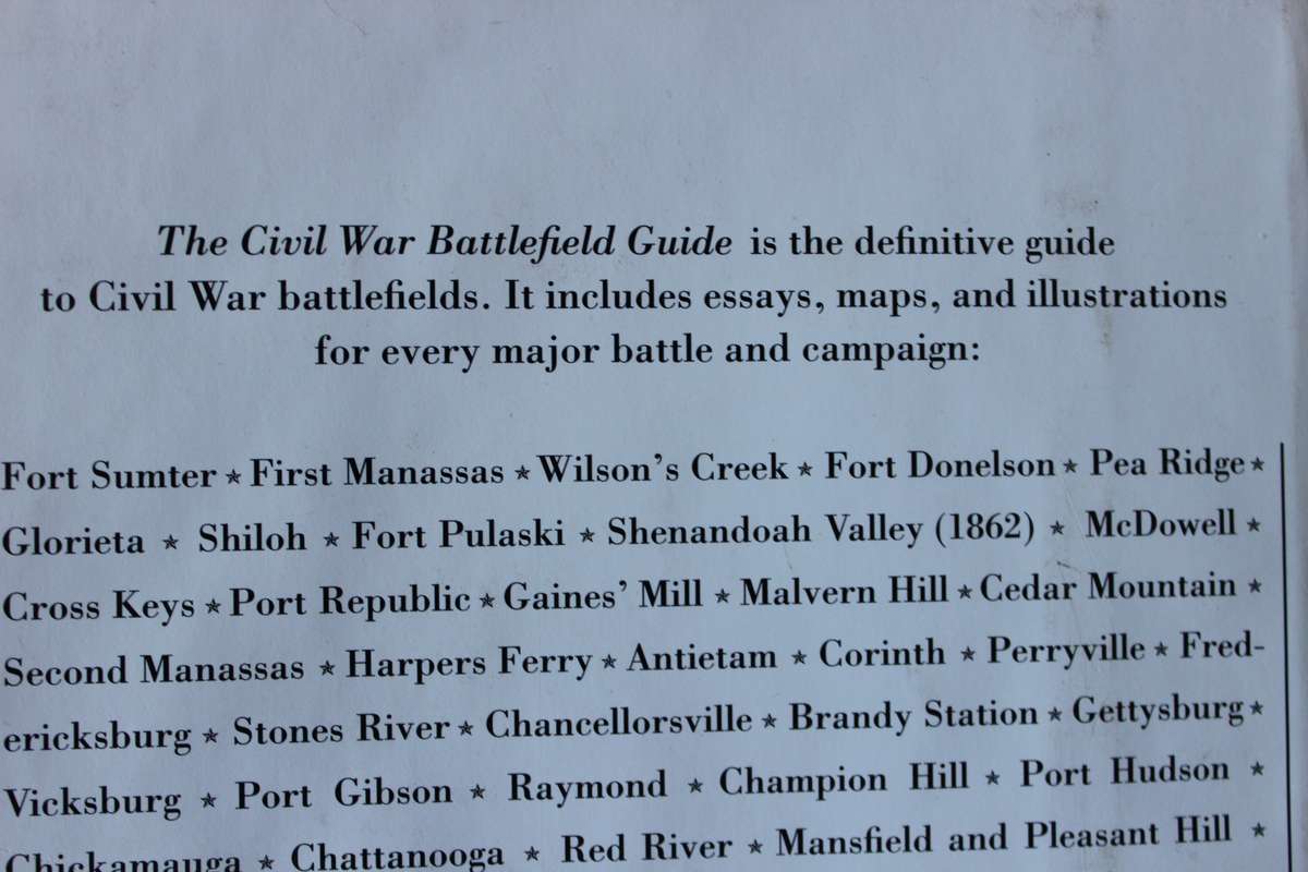 THE CIVIL WAR - BATTELFIELD GUIDE  Edited by Frances H. Kennedy