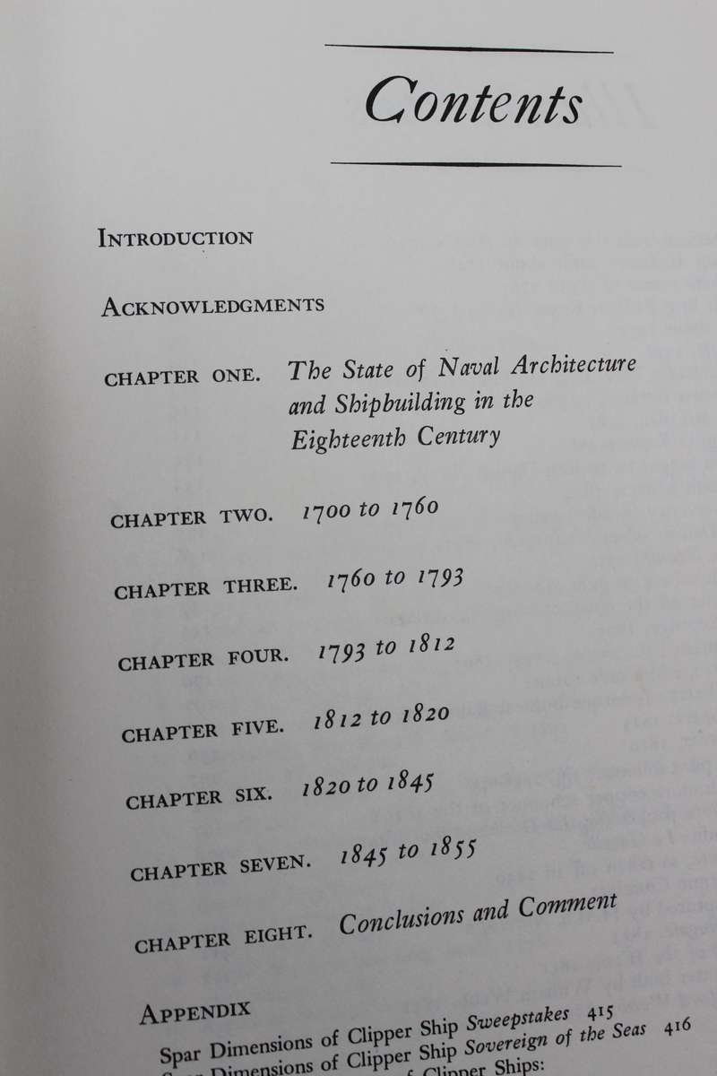 THE SEARCH FOR SPEED UNDER SAIL 1700 - 1855  by Howard I. Chapelle